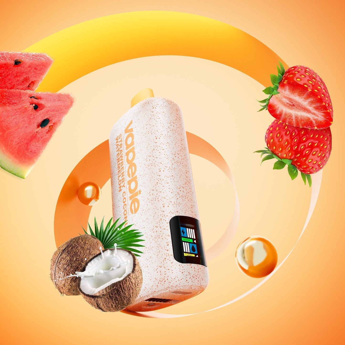 VAPEPIE PowerGo 9800 PUFFS – EPER KÓKUSZ GÖRÖGDINNYE